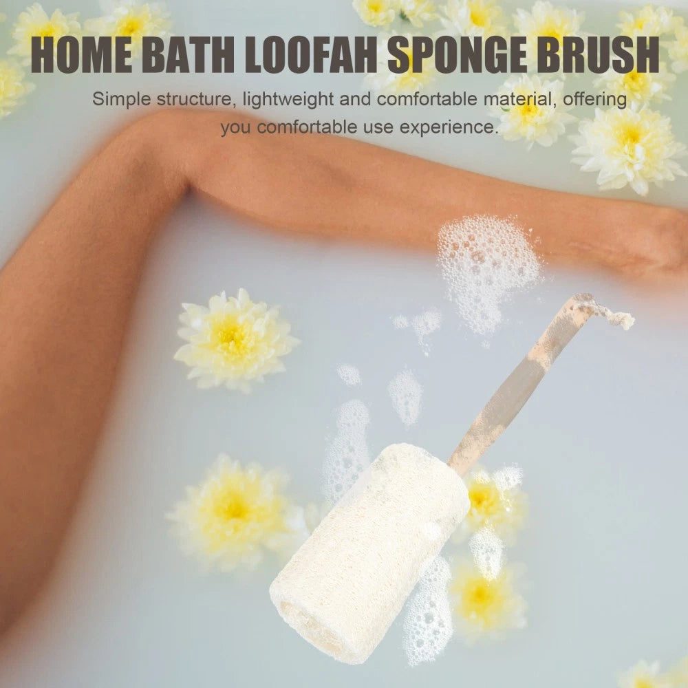 2 Pcs Loofah Bath Brush Exfoliating Sponge Man Shower Skin Cleaning Exfoliator