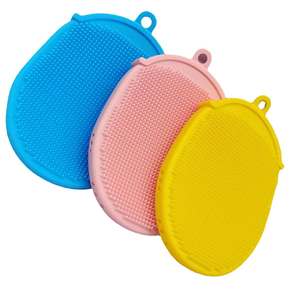 3 Pcs Bath Brush Exfoliating Body Bathing Tool Cleaning Massager