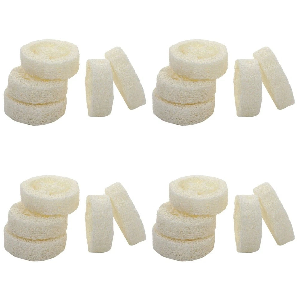 4 Pieces Loofah Shower Brush Travel Body Scrubber Bath Accessories