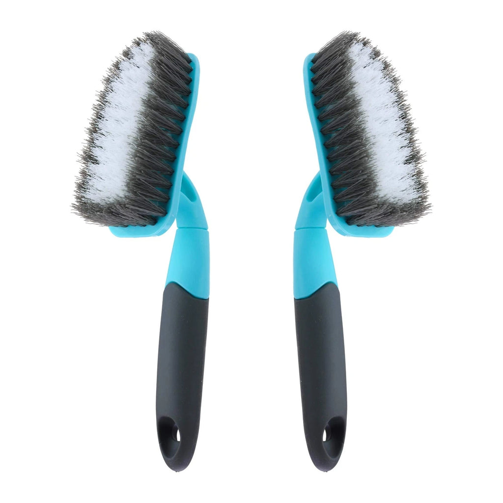 2-pack Brush Long Handle Shower Scrub For Cleaning With Medium Firm Bathroom