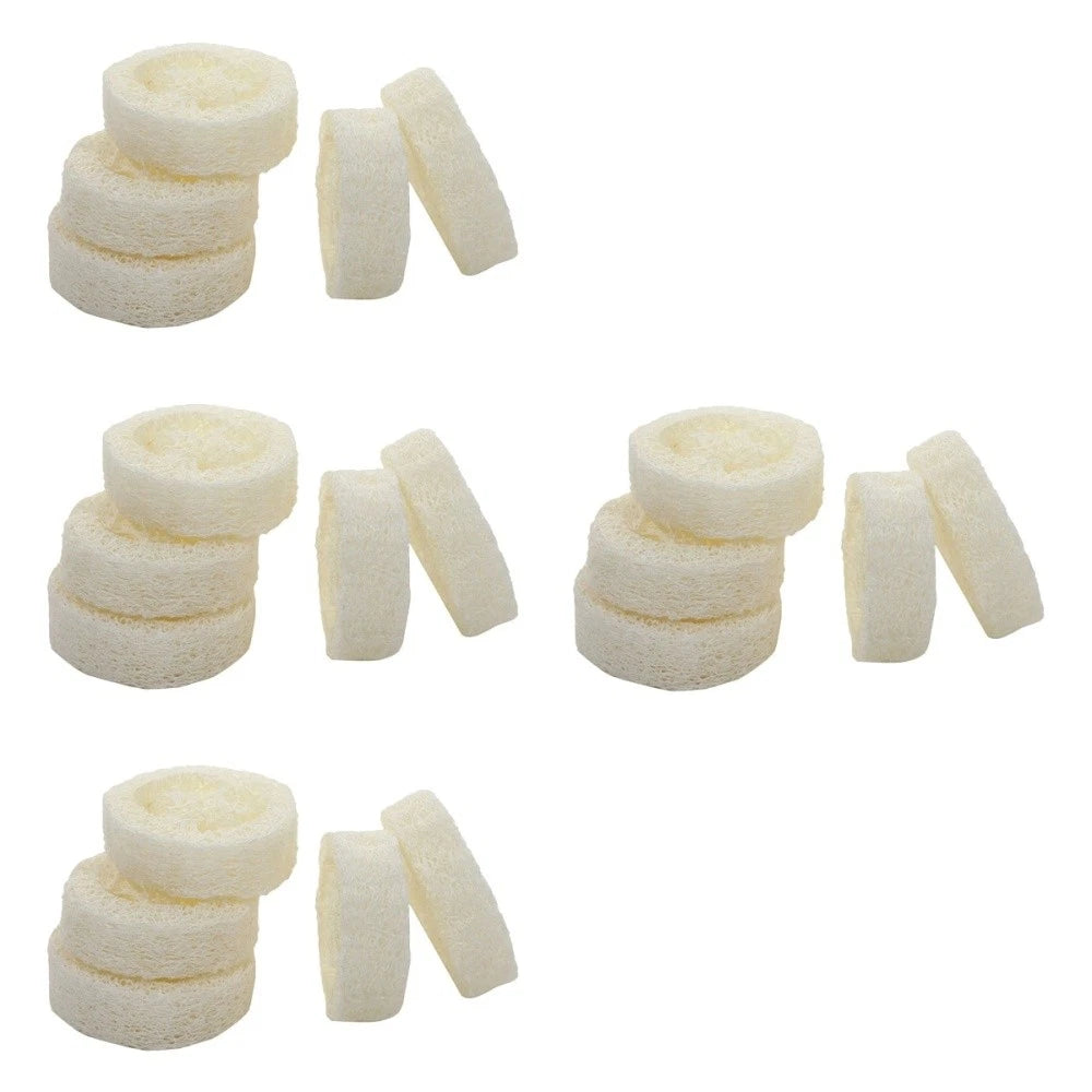 4 Pieces Loofah Shower Brush Travel Body Scrubber Bath Accessories