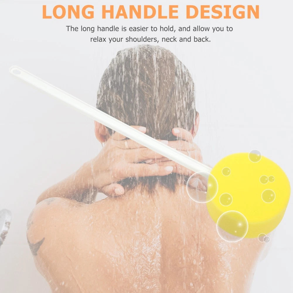 Back Brush Long Handle Scrub Women's Elder Bath Scrubber for Shower Body
