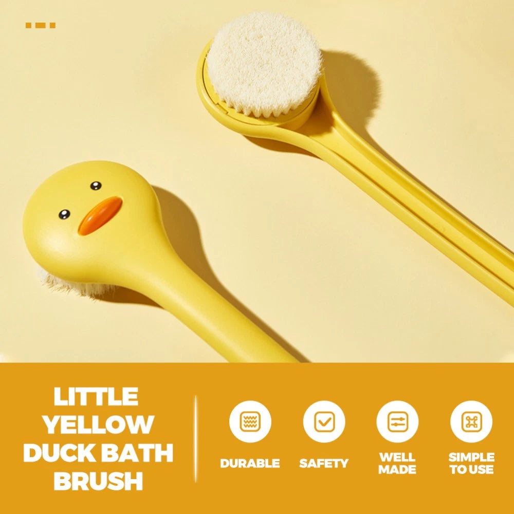 2 PCS Bath Brush Wall-mounted Intelligent Scrubber Backbrush for Shower