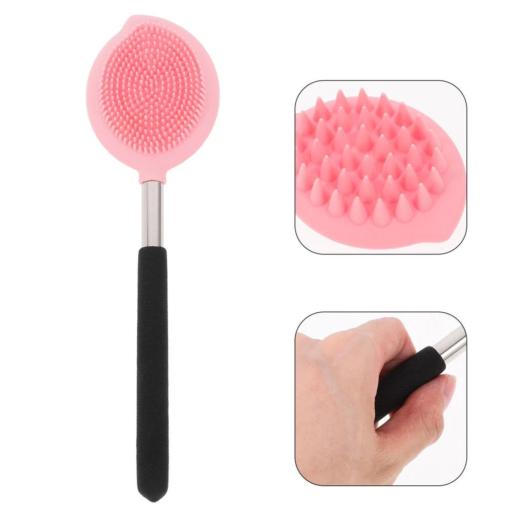 Silicone Bath Brush Man Body Scrubbers Back Exfoliating Tool for