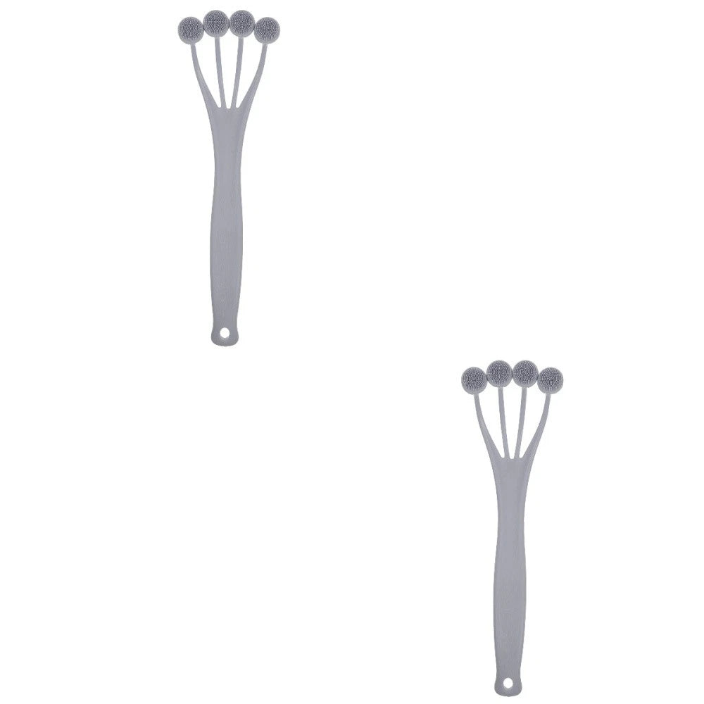 2 Count Exfoliating Bath Brush Shower Back Scrubbing with Handle
