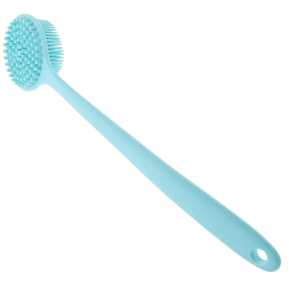 Long Handle Bath Brush Silicone Body Scrubber Exfoliator Brushes Elderly