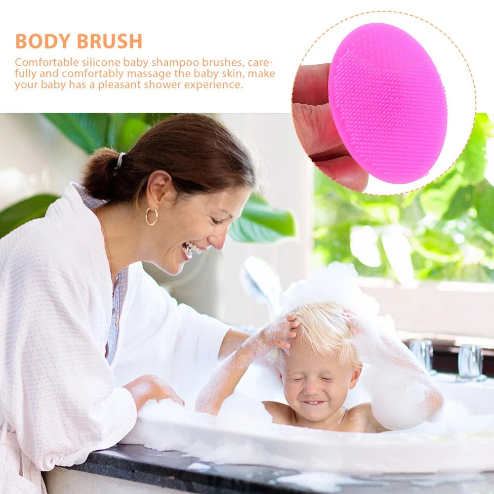 8Pcs Silicone Shower Brush for Gentle Scalp Care and Massage