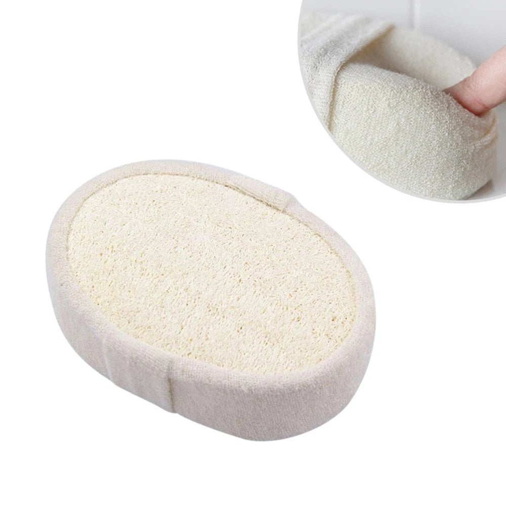 3pcs Loofah Bath Brush Body Scrubber Natural Exfoliator for Men Women