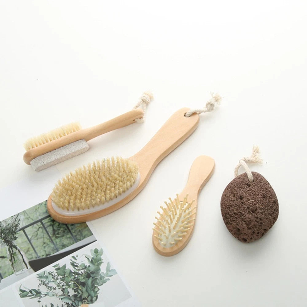 Cleaning and Dead Suit Body Dry Brush Scrub Scrubber Exfoliator
