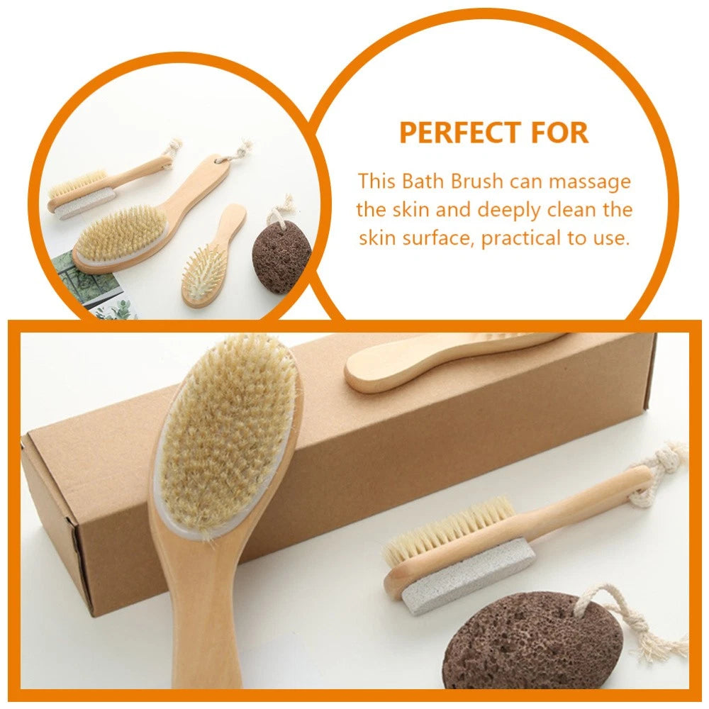 Cleaning and Dead Suit Body Dry Brush Scrub Scrubber Exfoliator