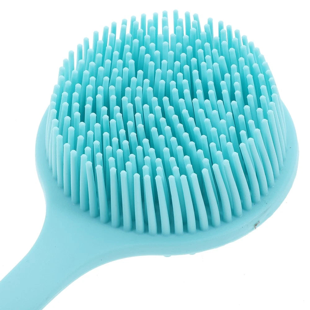 Long Handle Bath Brush Silicone Body Scrubber Exfoliator Brushes Elderly
