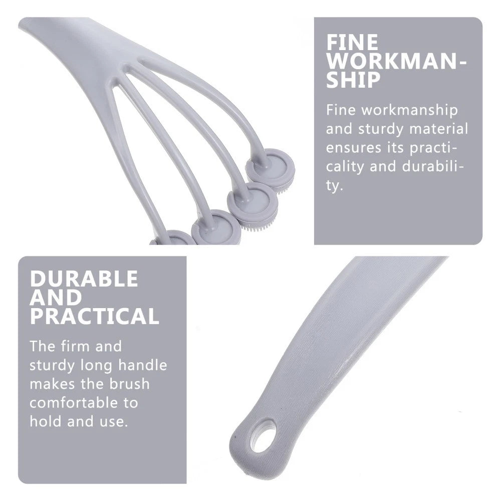 2 Count Exfoliating Bath Brush Shower Back Scrubbing with Handle