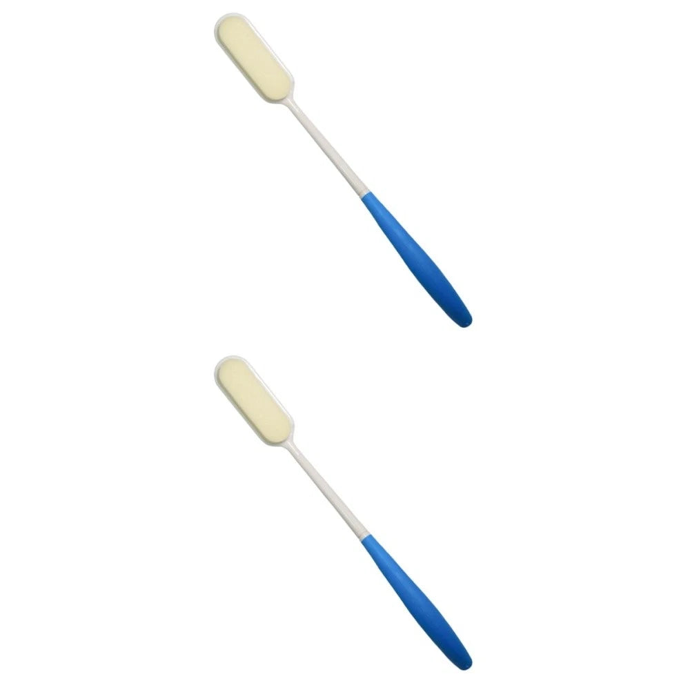 2 Pcs Long-handled Bath Scrubber Man Child Loofah Brush Back Scrubbing Shower