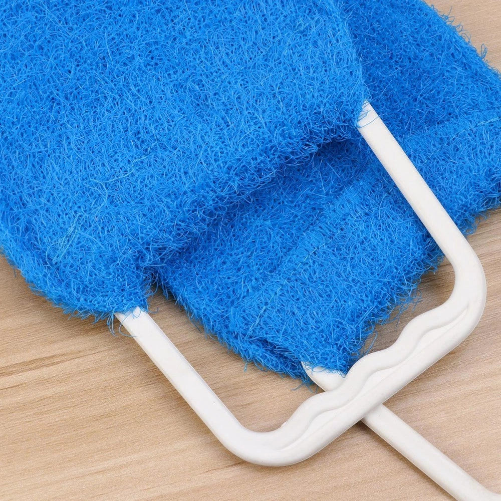 2 Pack Bath Towel Exfoliating Back Shower Man Miss Scrubber Brush