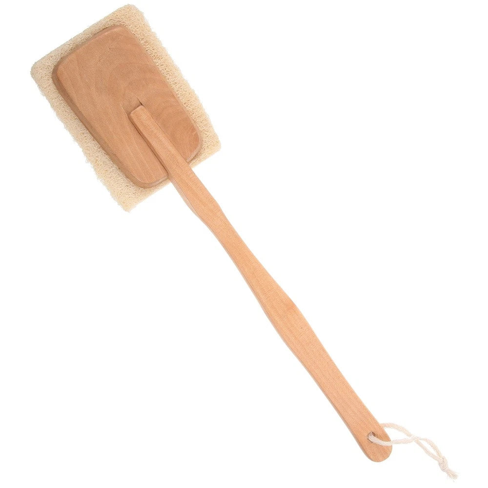 Back Rub Long Handle Wooden Bath Brush Shower Body Massage Exfoliating 40 cm
