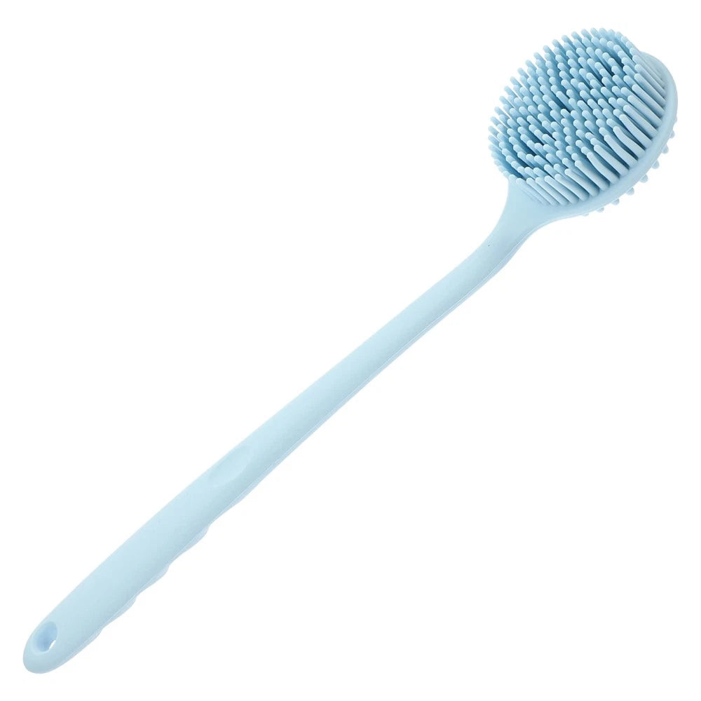 Silicone Bath Brush Man Back Cleaning Scrubber Shower Backbrush for Long Handle