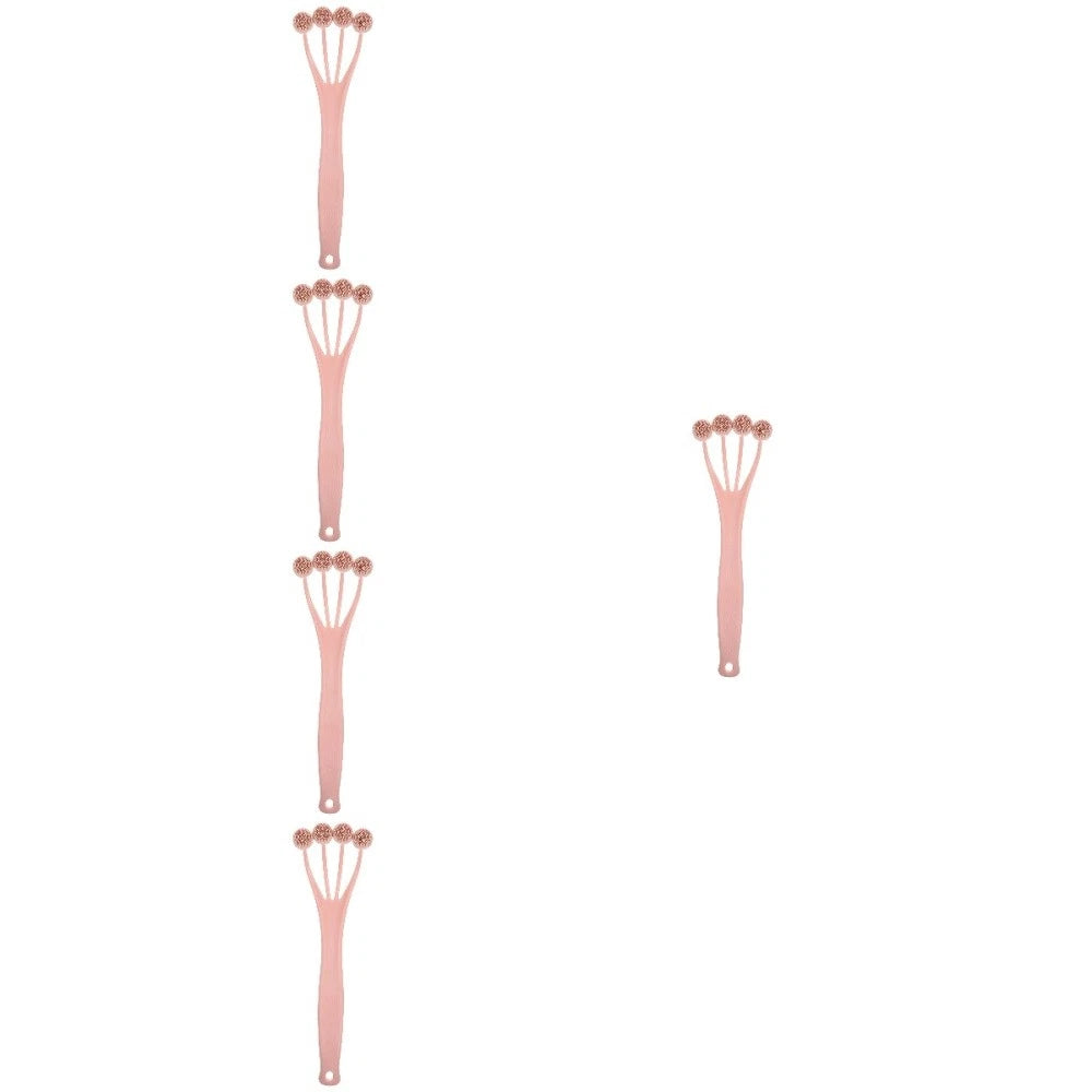 5 PCS Exfoliating Bath Brush Body Scrubber for Shower Long Handle