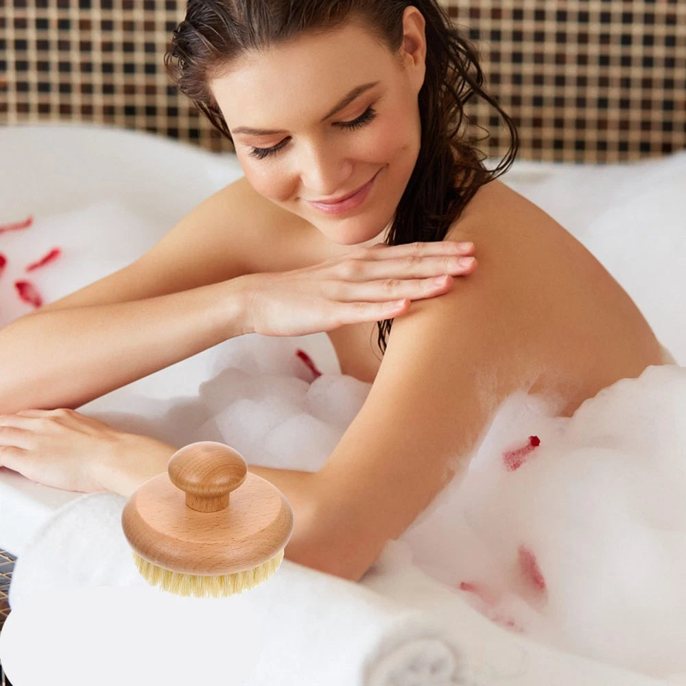 Back Exfoliator for Shower Bath Scrubber Body Bathroom Scrubbing Brush