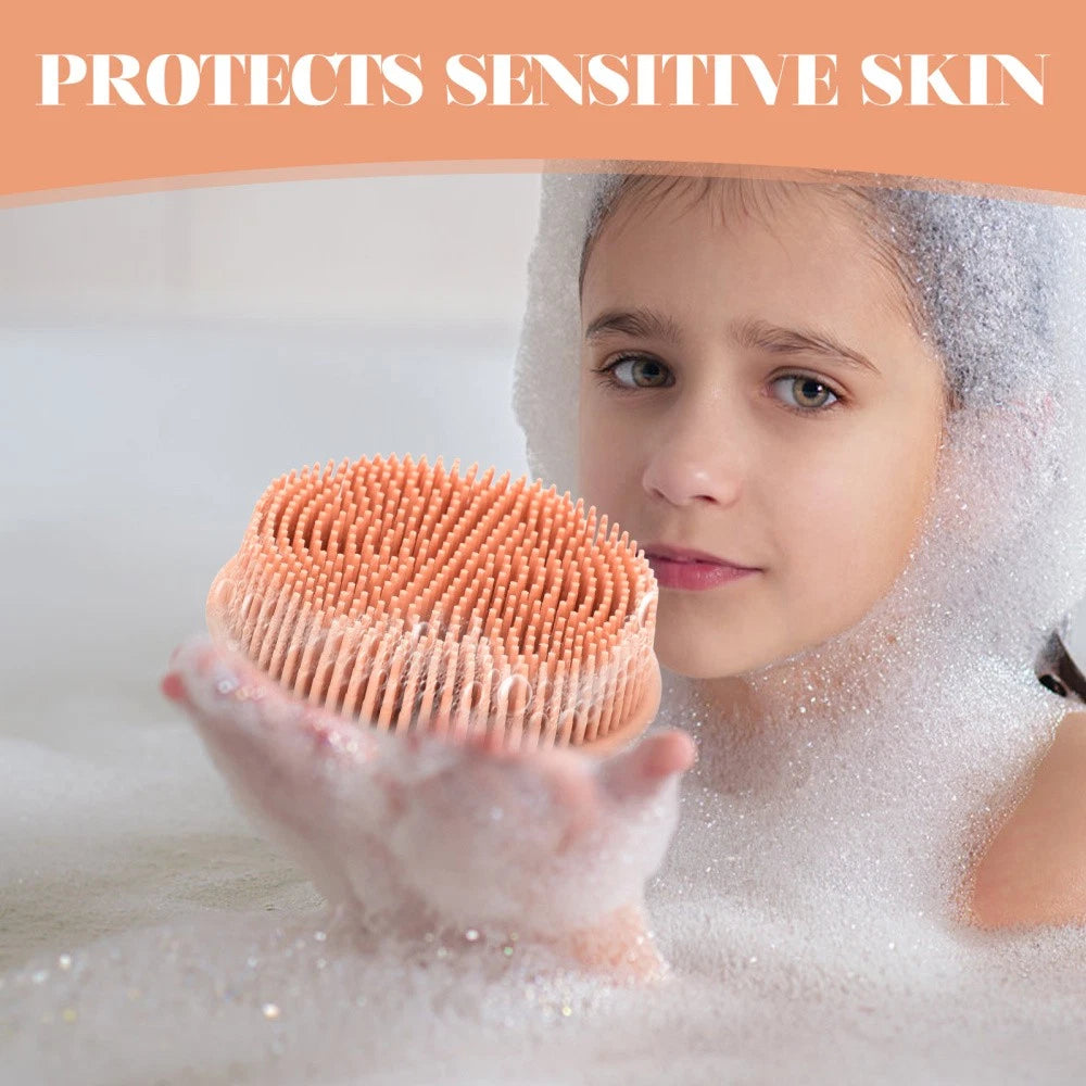 Bath Brush Exfoliating for Body Soft Silicone Scrubber