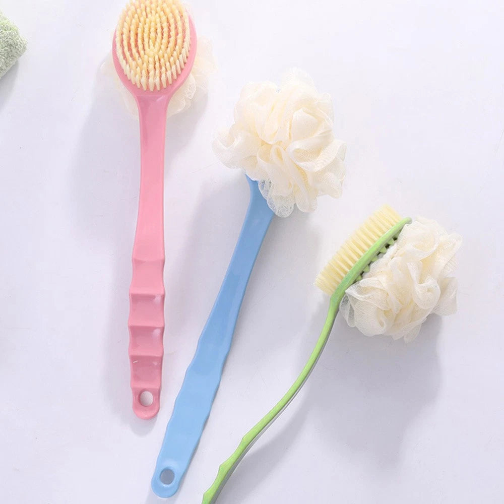 3Pcs Handle Bath Brush Hair Double Sided Bath Brush Multifunction Bath