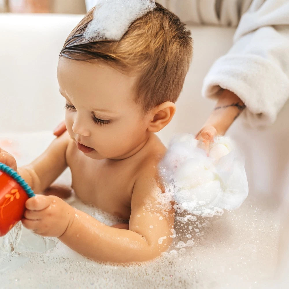 2 Pcs Bath Ball Loofah Exfoliating Sponge Brush Scrubber Body