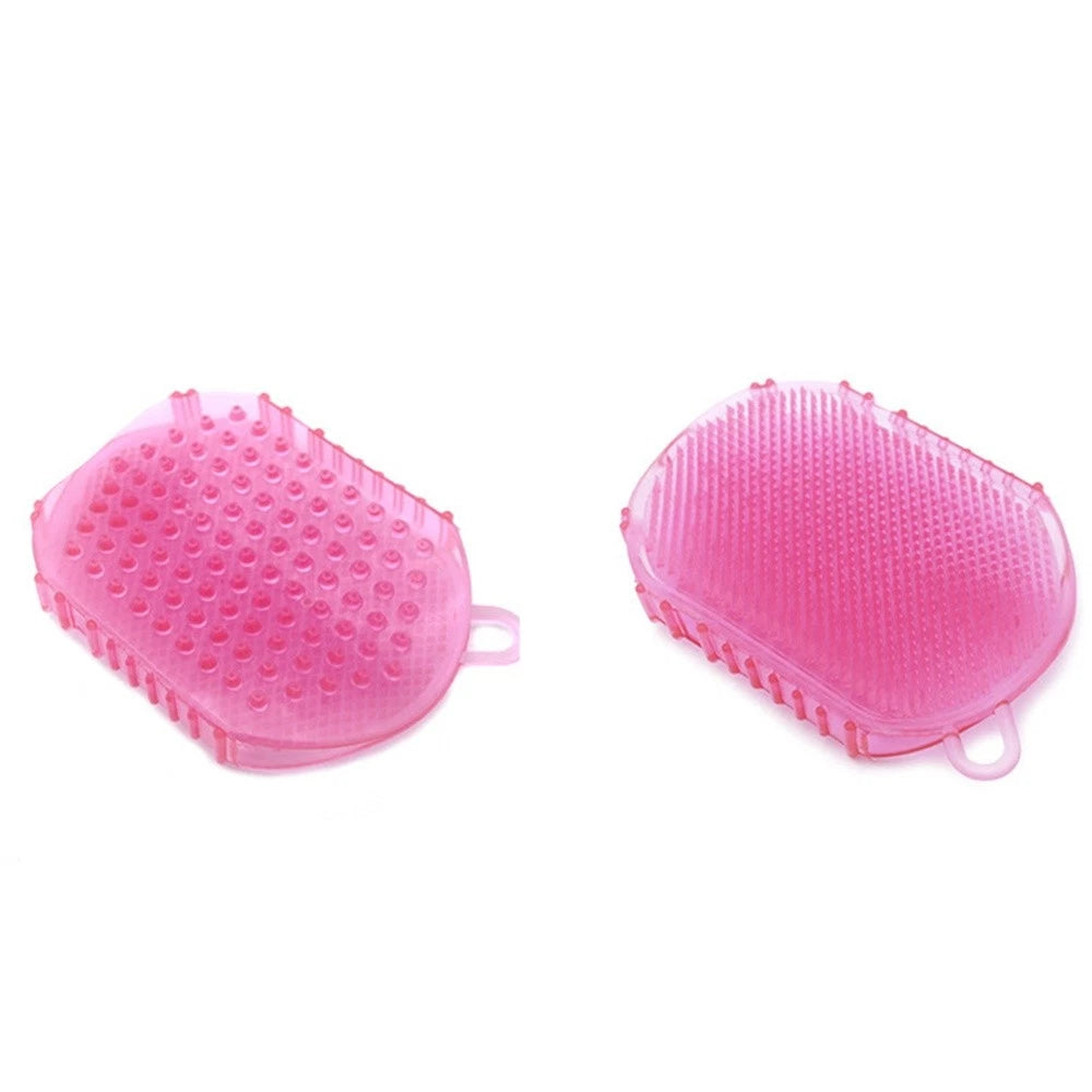 Couple Bath Anti Cellulite Body Massager Silicon Brush Glove Scrub Shower 3Color