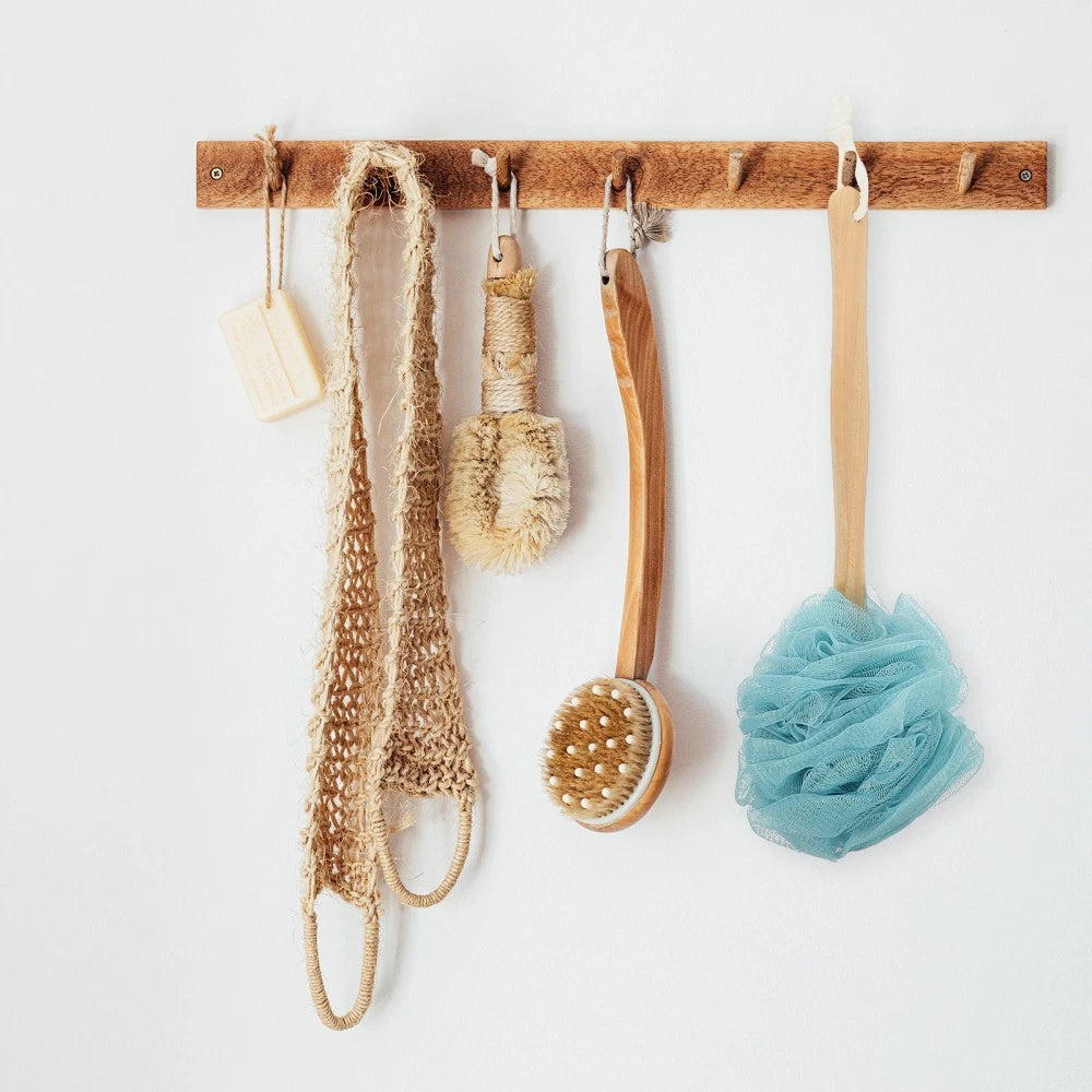 4 Pcs Bath Brush Rubs Back Ball Miss Man Scrubber Shower Long-handled Loofah