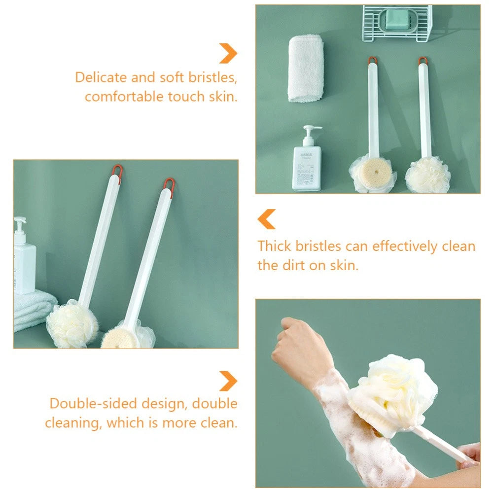 Long Handle Mud Brush Practical Massage Multipurpose Bath Back Scrubber