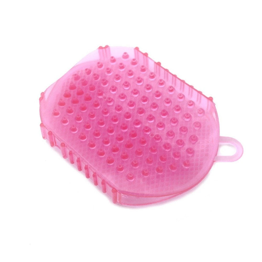 Couple Bath Anti Cellulite Body Massager Silicon Brush Glove Scrub Shower 3Color