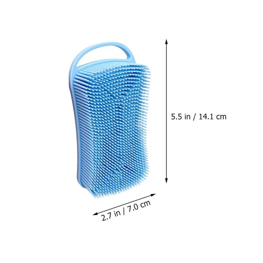 2 PCS Silicone Bath Brush Man Shower Scrubber for Nourishing Body