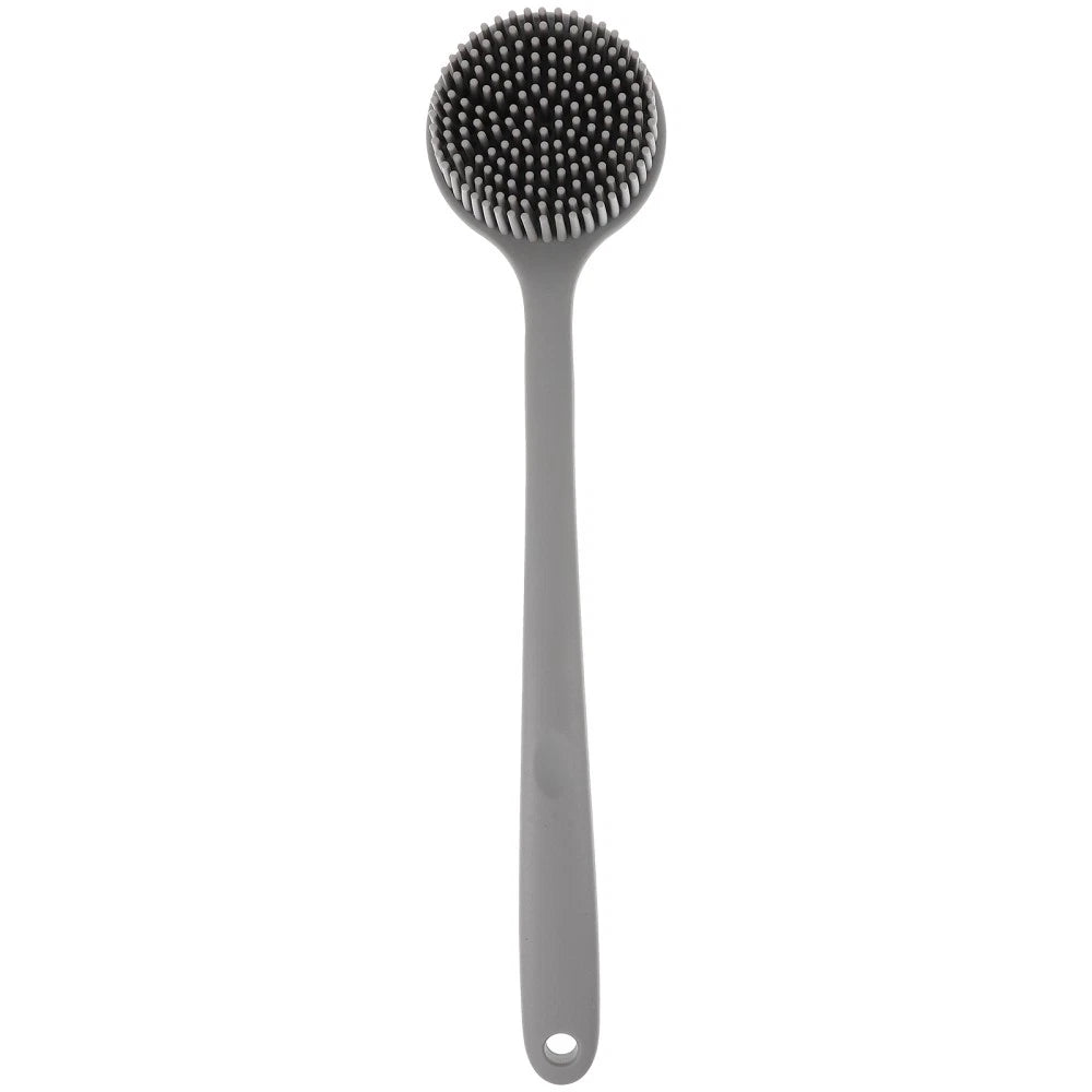 Silicone Bath Brush Man Body Scrubber Back for Shower Long Handle