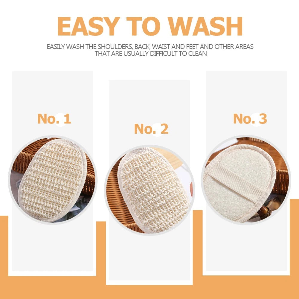6 Pcs Bath Scrubber Shower Sponge Puff Body Sponges Baby Scrubbing Brush