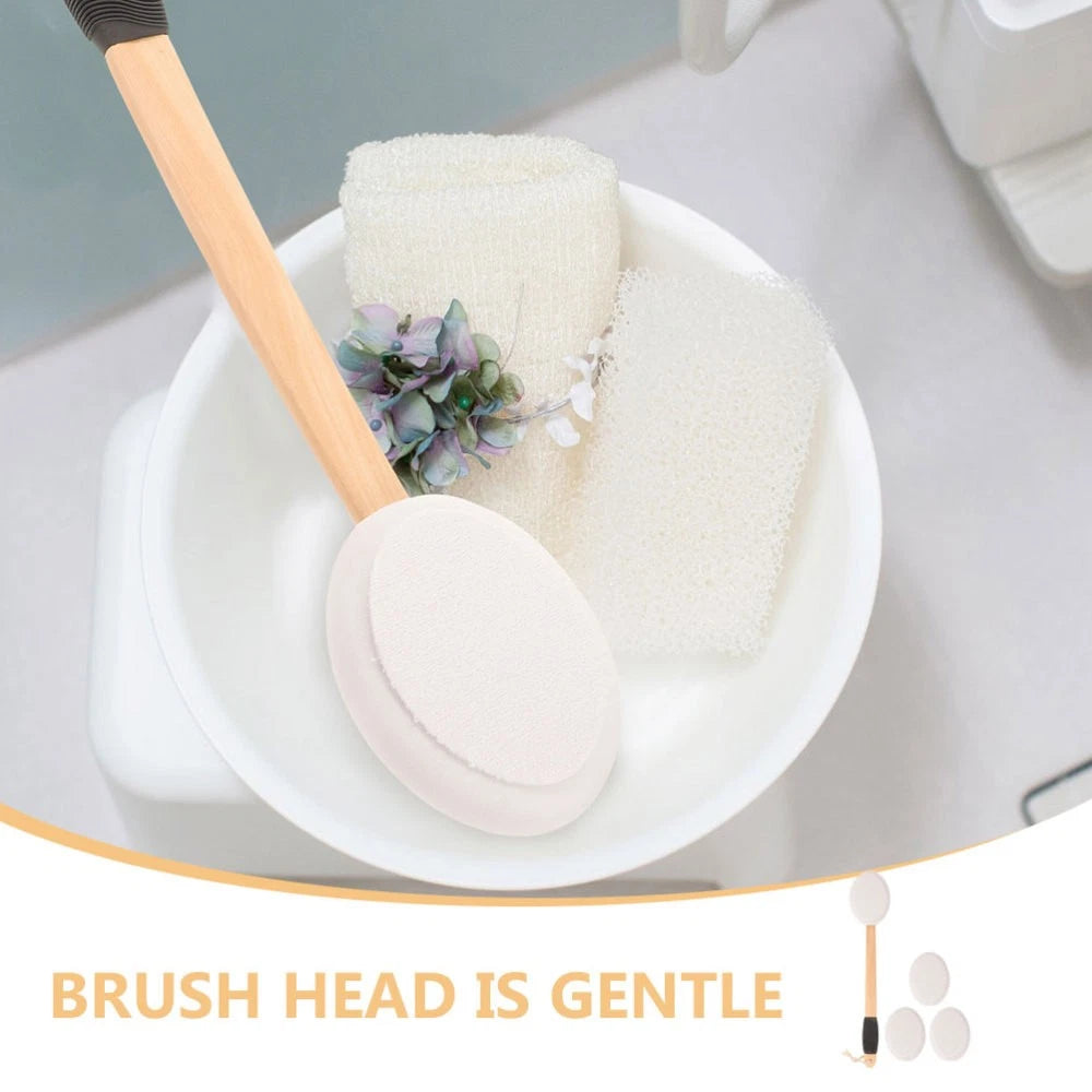 Anti-slip Bath Brush Set Man Miss Cream Back Applicator Moisturizer