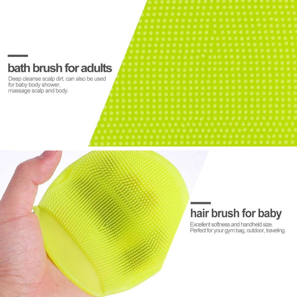 2pcs Silicone Bath Brushes Cleaning Brushes Scrubbers Bath Supplies