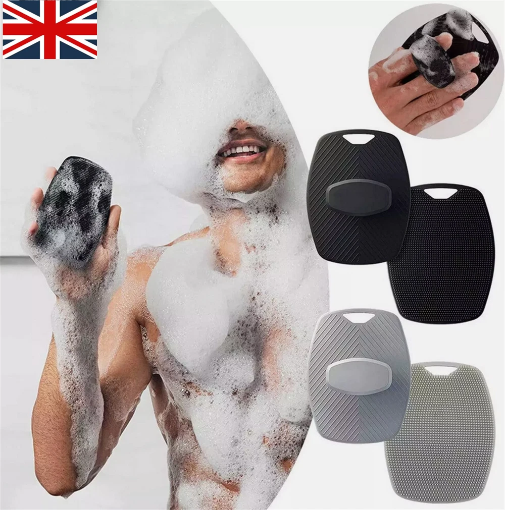 Body Silicone Scrubber Shower Cleaning Brushes Exfoliating Deep Bath Massage