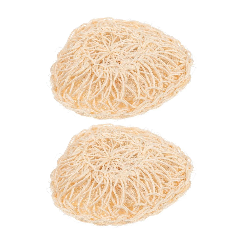 2 Pcs Sisal Bath Brush Mother Man Accessories Men Body Scrubber Shower