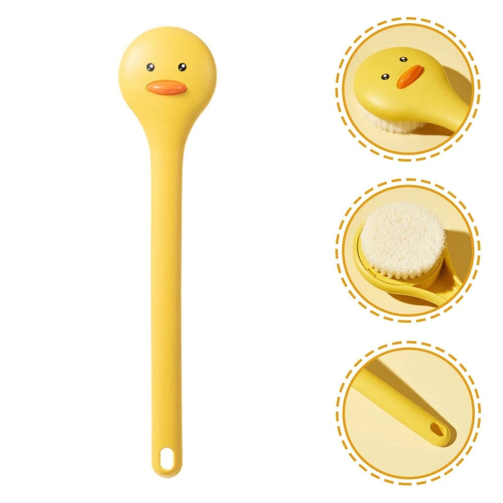 2 PCS Bath Brush Wall-mounted Intelligent Scrubber Backbrush for Shower