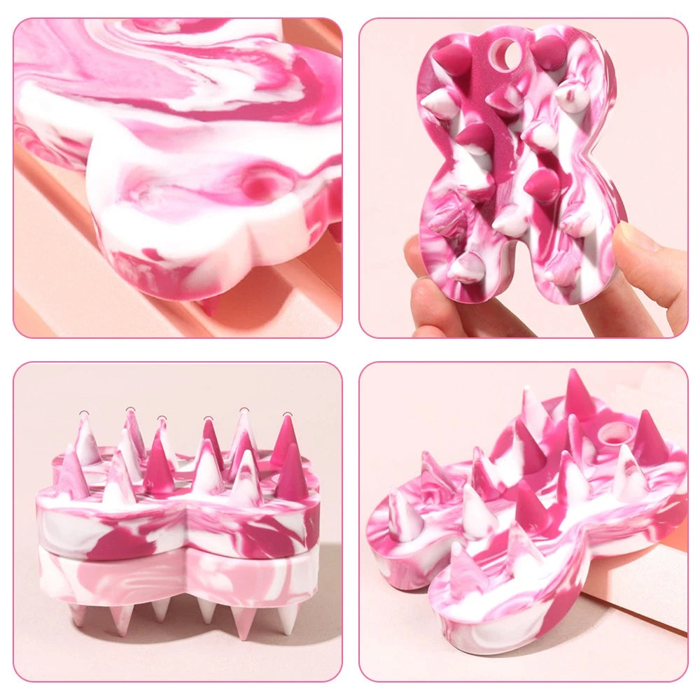 Shampoo Brush Exfoliating Body Scrubber Brushes for Shower Bath Cleaning