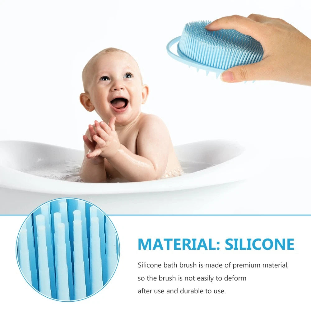 Bath Child Bathing Scrubber Double-sided Silicone Cleaning