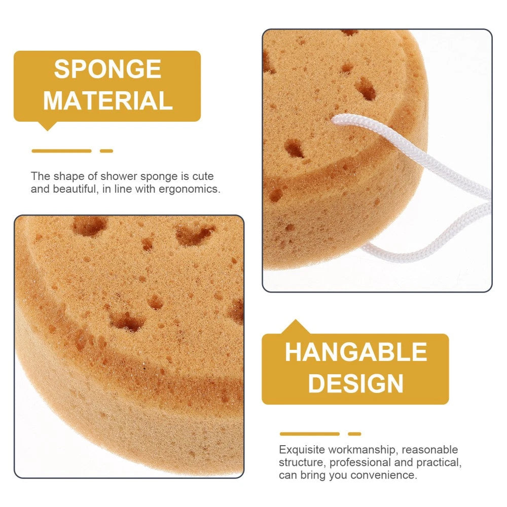 4 Pcs Bath Sponge Scrubbing Sponges Exfoliating Shower Scrubber for Body