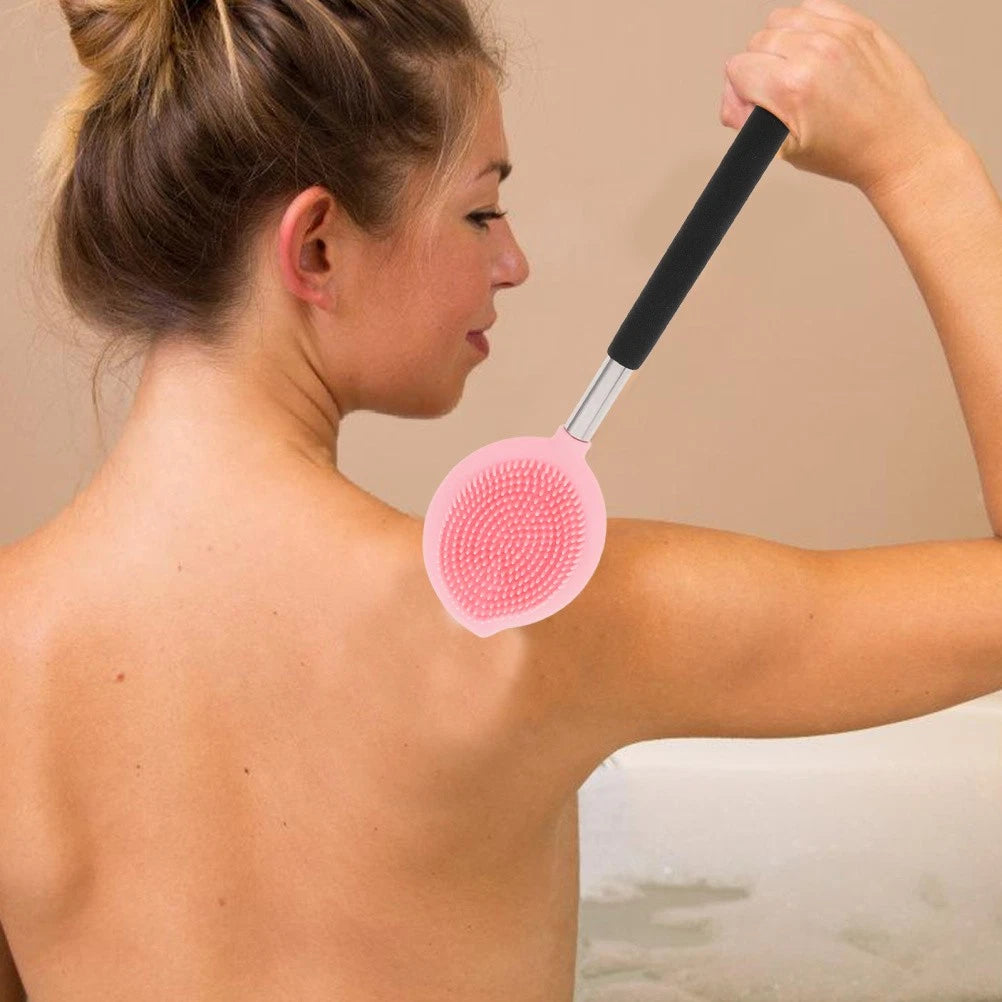 Silicone Bath Brush Man Body Scrubbers Back Exfoliating Tool for