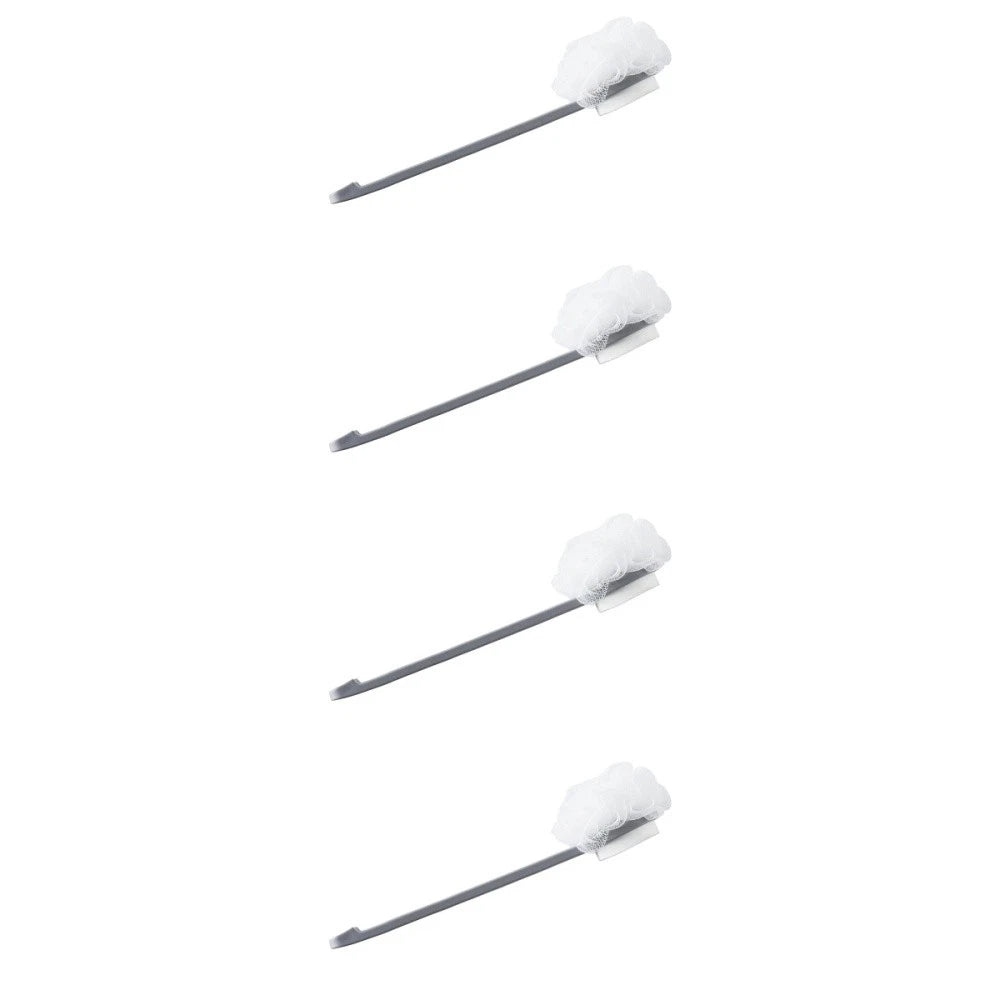 Set of 4 Bath Ball Brush Child Back Scrubber Exfoliating with Handles