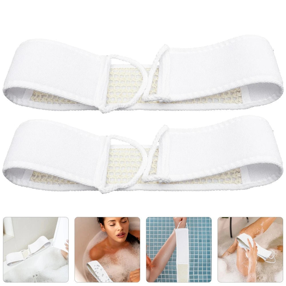2 Pcs Shower Strap Shower Brush Bath Pouf Shower Puff Shower Loofah