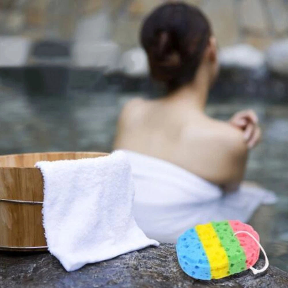 2 Pcs Seaweed Bath Sponge Miss Sponges Exfoliating for Shower Body Wash