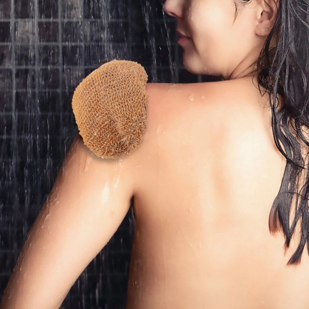 2Pcs Exfoliating Bath Gloves Ramie Jute Spa Scrub for Smooth Skin