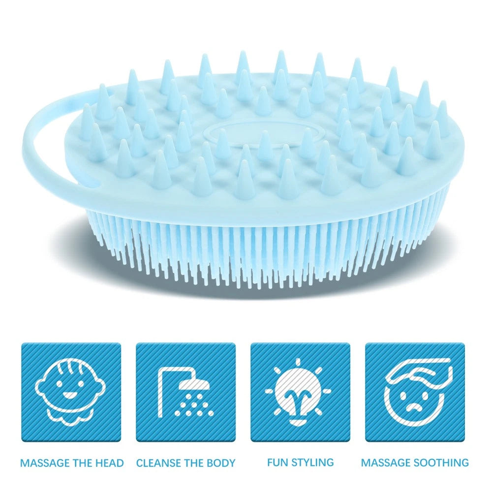 Bath Child Bathing Scrubber Double-sided Silicone Cleaning