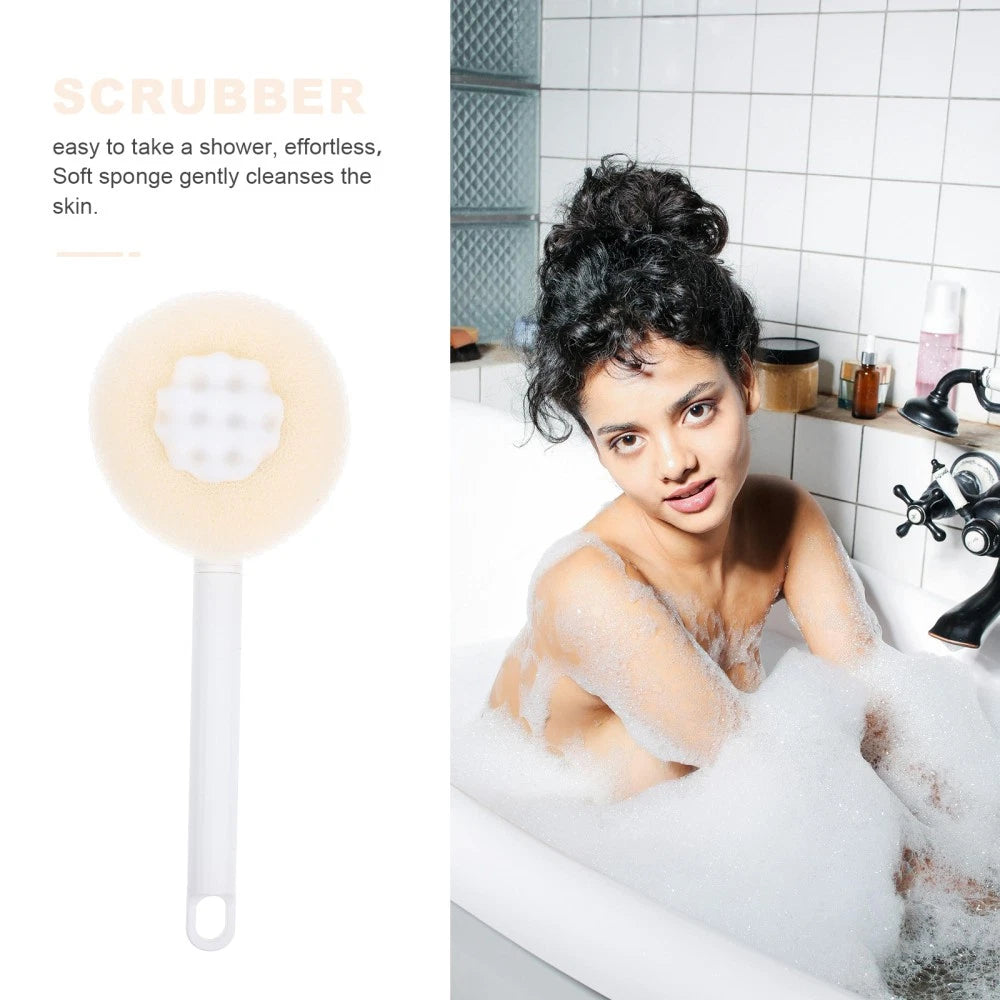 Bath Brush Sponge Adaptive Shower Brushes Exfoliating Back Scrubber