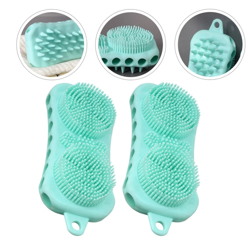 2 Pcs Shampoo Brush Massager Bath Brushes Baby Tool