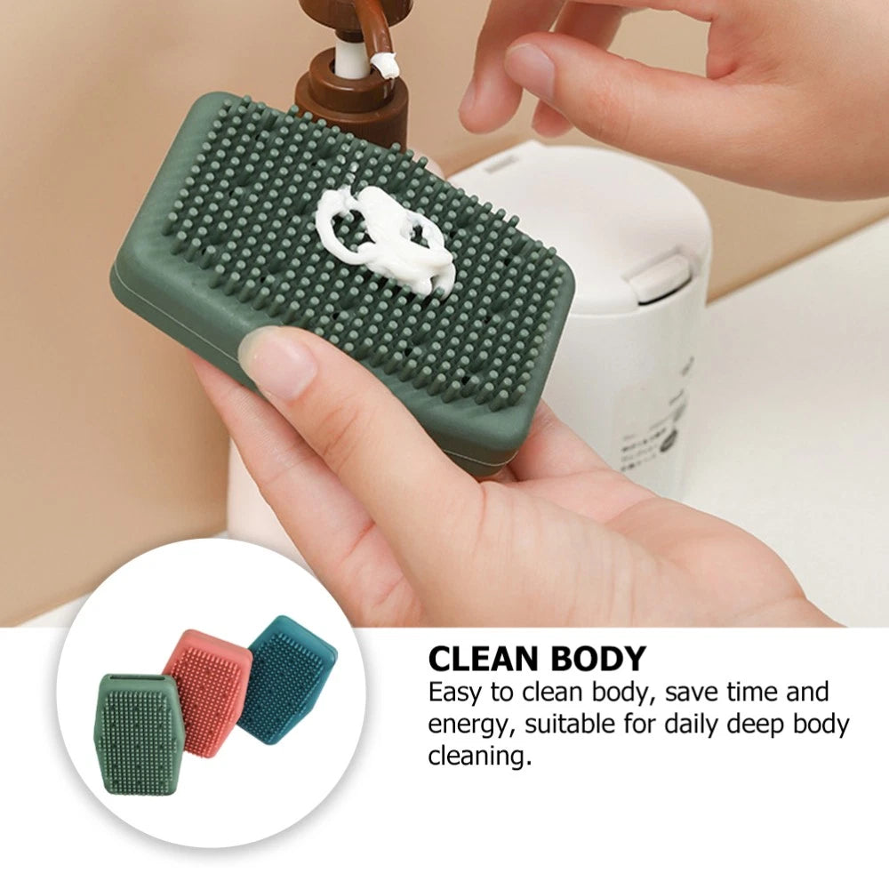 3 Pcs Bath Brushes Cleaning Scrubber Bath Massage Exfoliator