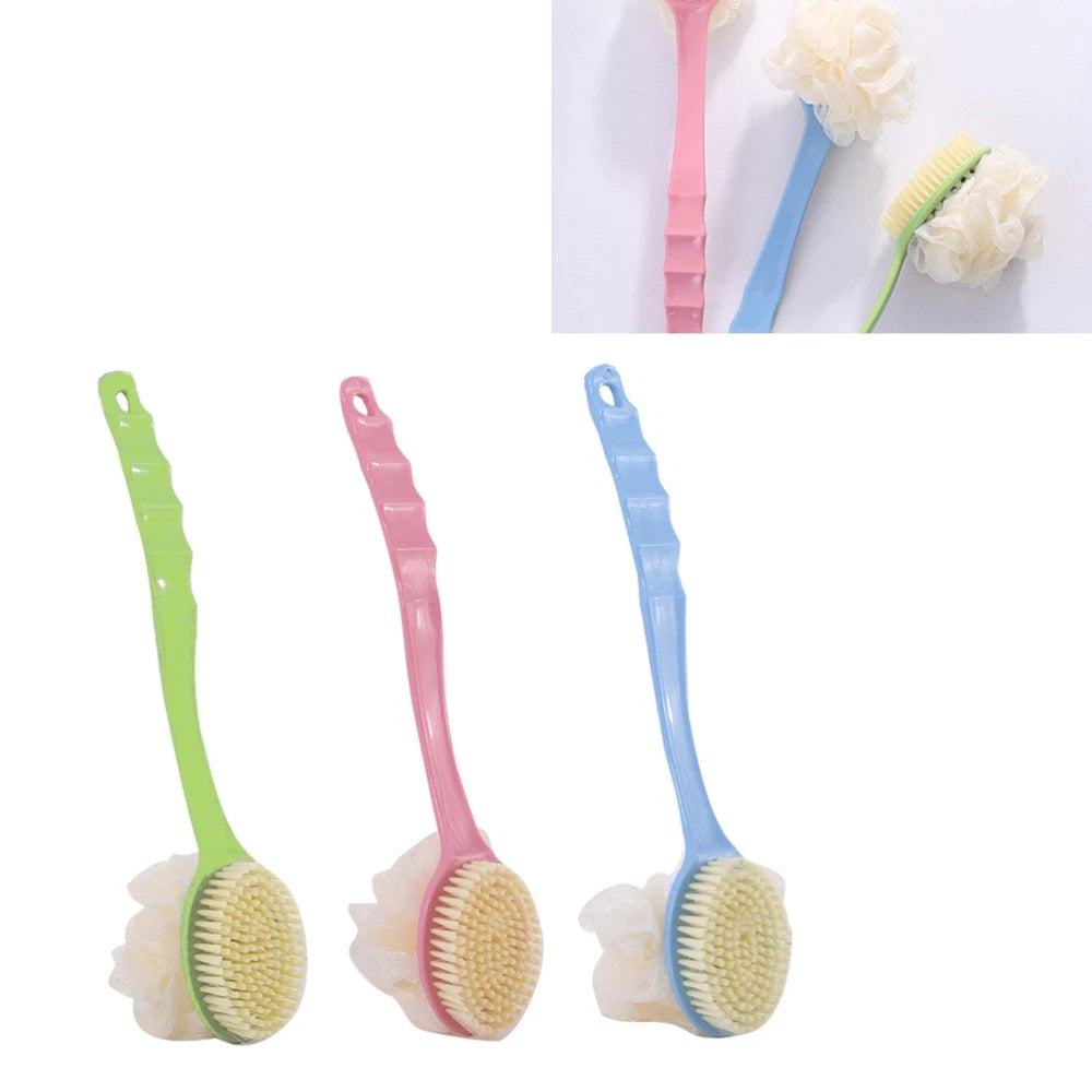 3Pcs Handle Bath Brush Hair Double Sided Bath Brush Multifunction Bath
